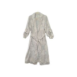 Babaton Women's Snake Animal Print Longline Cardigan Tie Waist Small